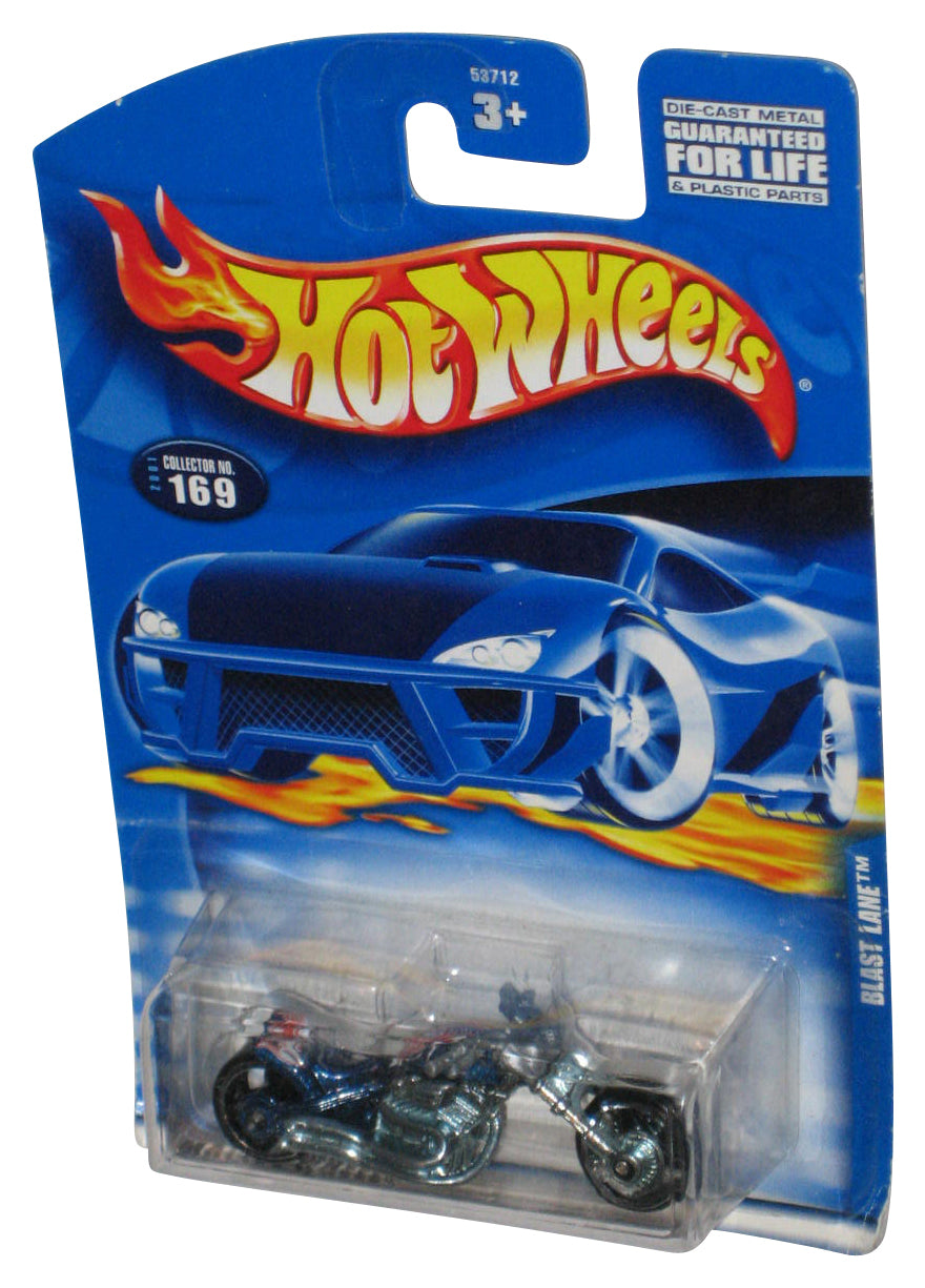 Hot Wheels Blast Lane (2001) Mattel Blue Toy Motorcycle #169