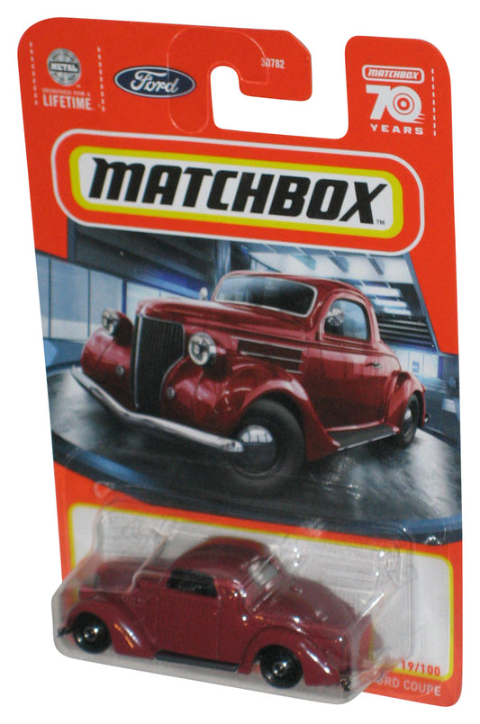 Matchbox 1936 Ford Coupe (2023) Mattel Red Die-Cast Toy Car 19/100