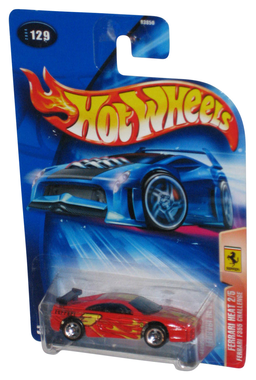Hot Wheels Ferrari Heat 2/5 (2004) Red F355 Challenge Toy Car #129