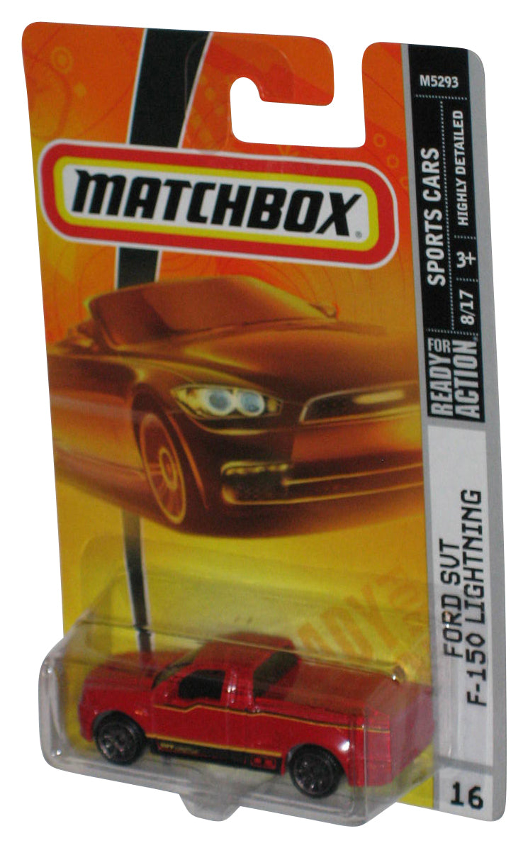 Matchbox Sports Cars 8/17 (2007) Ford SVT F-150 Lightning Red Toy Truck #16