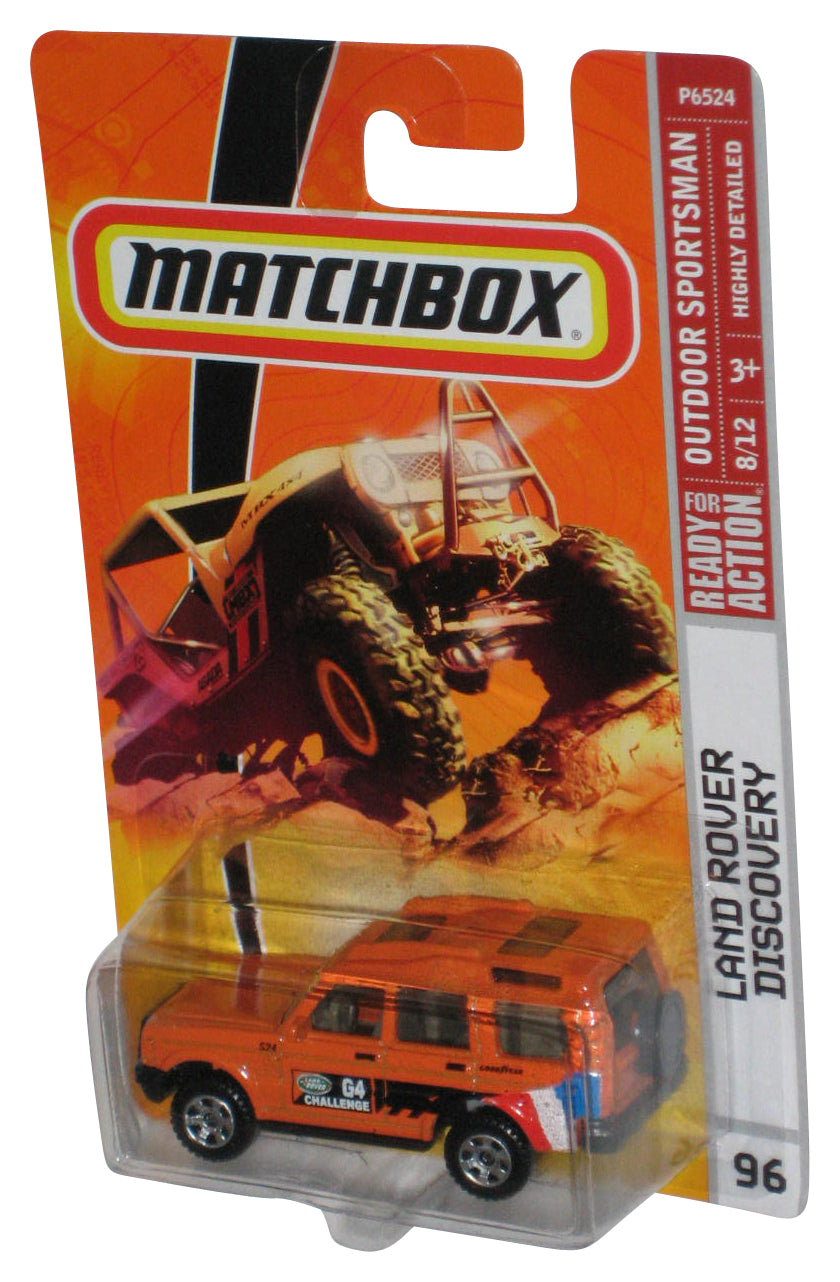 Matchbox Outdoor Sportsman 8/12 (2008) Orange Land Rover Discovery Toy Truck #96