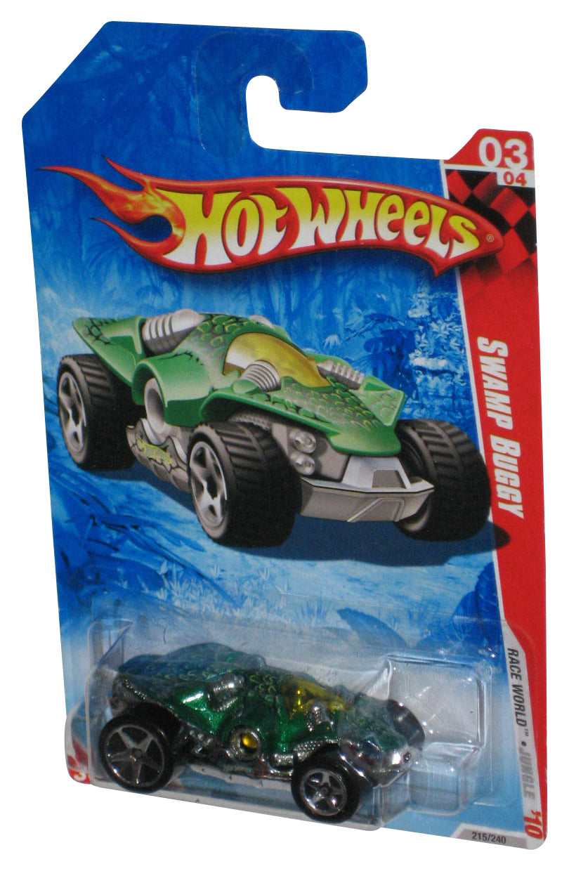 Hot Wheels Race World Jungle '10 3/4 Green Swamp Buggy Toy Car 215/240