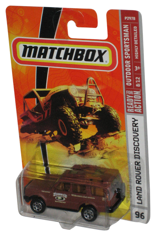 Matchbox Outdoor Sportsman 8/12 (2008) Brown Land Rover Discovery Toy Truck #96 - (Dented Plastic)