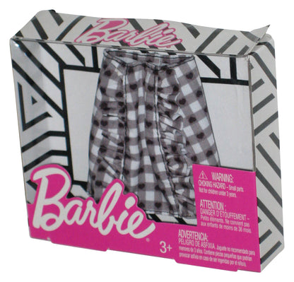 Barbie Gray & White Skirt (2018) Mattel Fashion Toy Mini Clothes