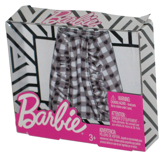 Barbie Gray & White Skirt (2018) Mattel Fashion Toy Mini Clothes