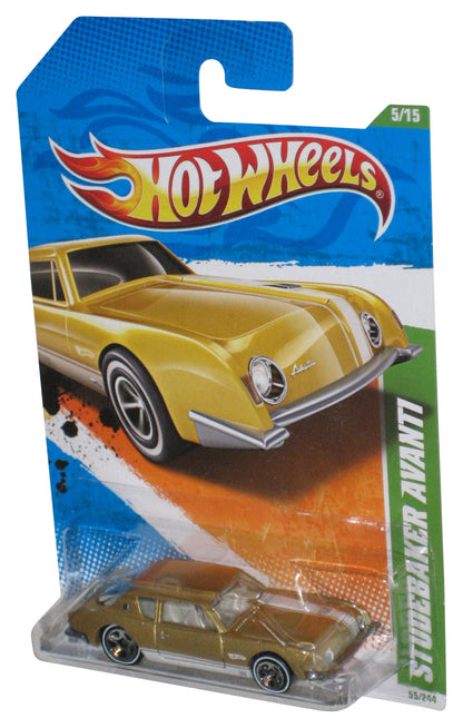 Hot Wheels Treasure Hunt 5/15 (2010) Gold Studebaker Avanti Toy Car 55/244