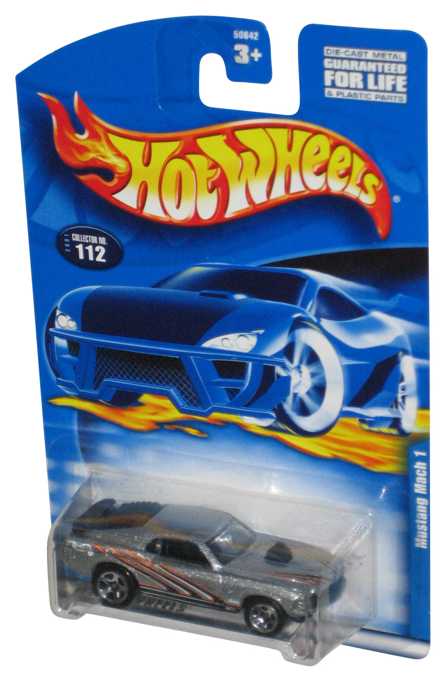 Hot Wheels Mustang Mach 1 (2001) Mattel Silver Toy Car #112