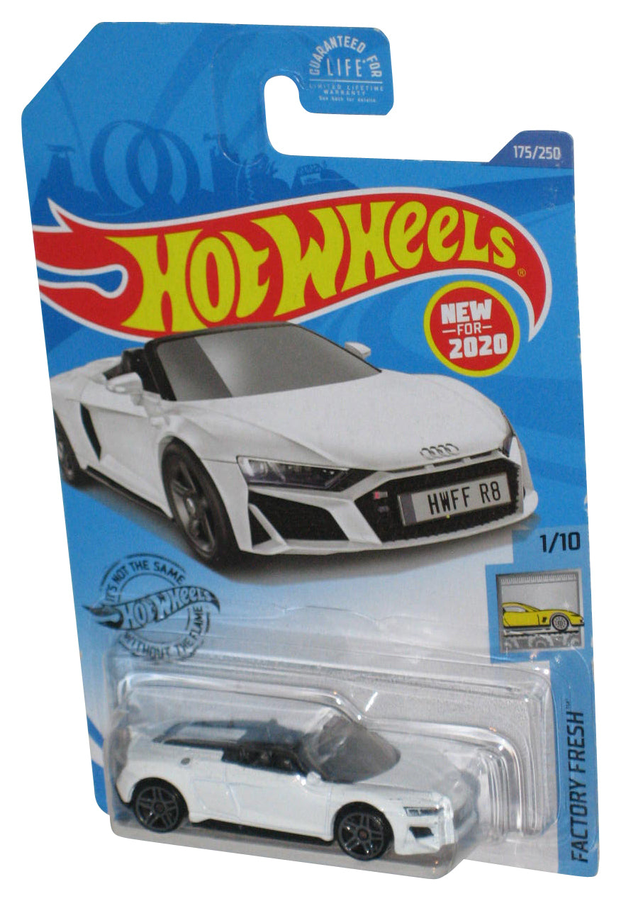 Hot Wheels Factory Fresh 1/10 (2020) White 2019 Audi R8 Spyder Car 175/250