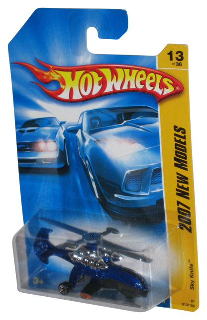 Hot Wheels 2007 New Models 13/36 Blue Sky Knife Toy Helicopter 013/180