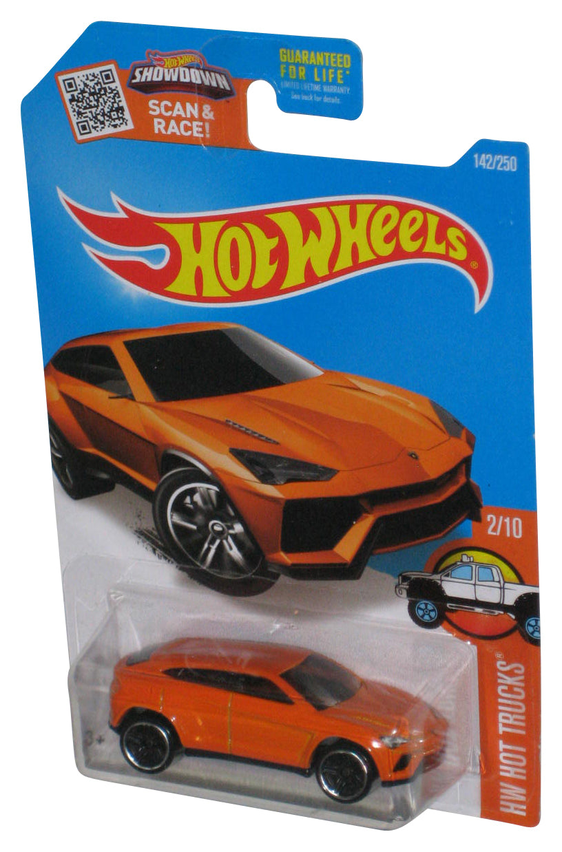 Hot Wheels HW Trucks 2/10 (2015) Orange Lamborghini Urus Car 142/250