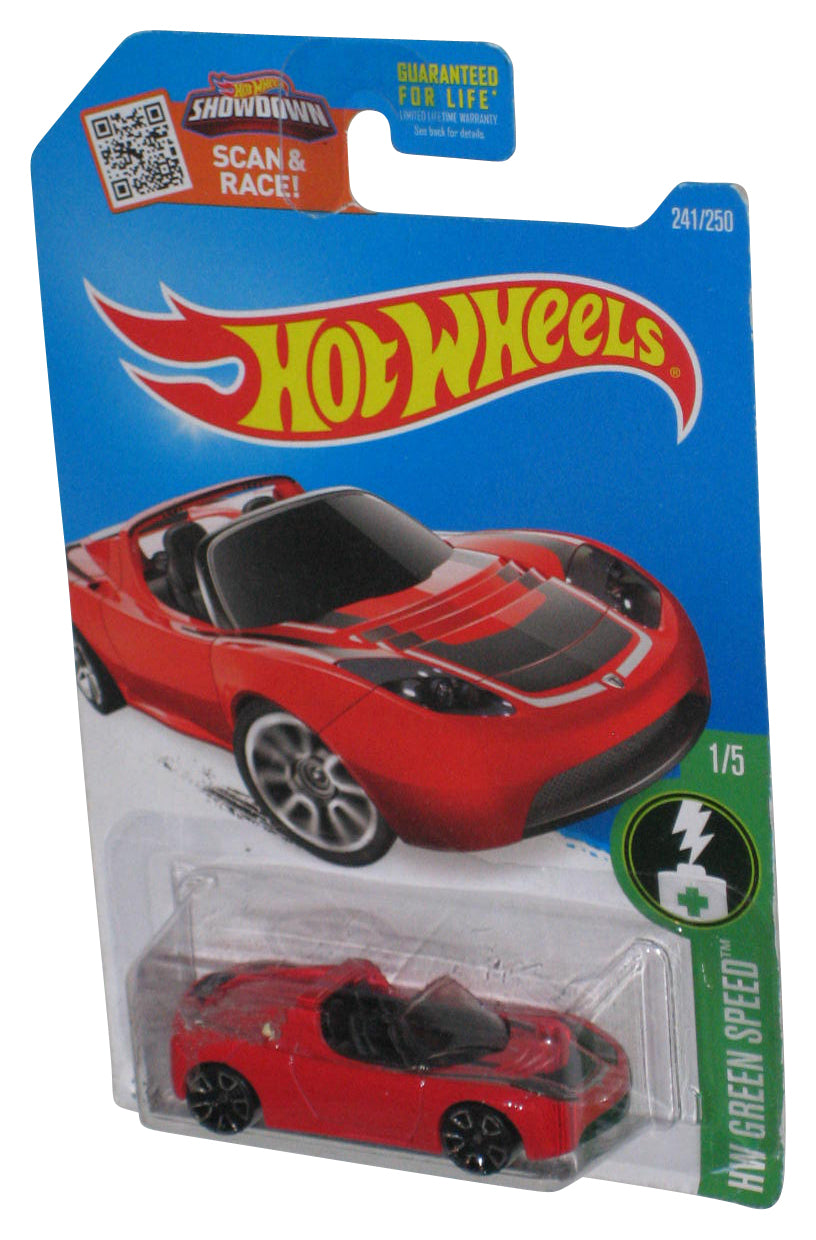 Hot Wheels HW Green Speed 1/5 (2015) Red Tesla Roadster Car 241/250