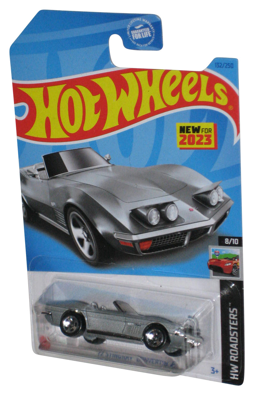 Hot Wheels HW Roadsters 8/10 (2023) Silver '72 Stingray Convertible Car 132/250