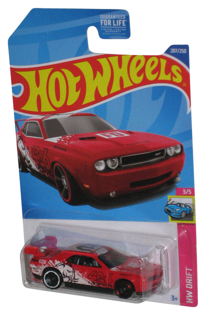 Hot Wheels HW Drift 3/5 (2021) Red Dodge Challenger Drift Car 207/250