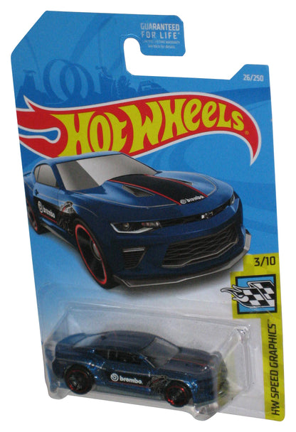 Hot Wheels Speed Graphics 3/10 (2017) Blue '18 Camaro SS Car 26/250