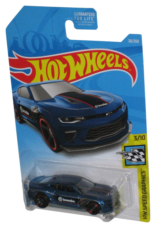 Hot Wheels Speed Graphics 3/10 (2017) Blue '18 Camaro SS Car 26/250
