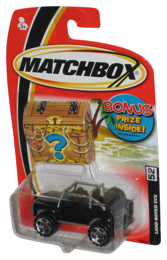 Matchbox Black Land Rover SVX (2004) Mattel Toy Car #52 w/ Treasure Chest