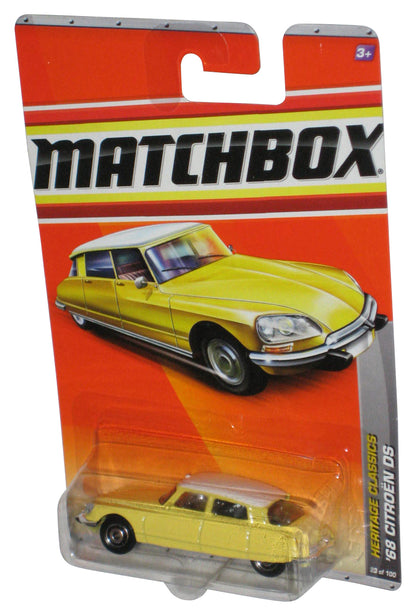 Matchbox Heritage Classics (2010) Mattel Yellow '68 Citroen DS Car 23/100