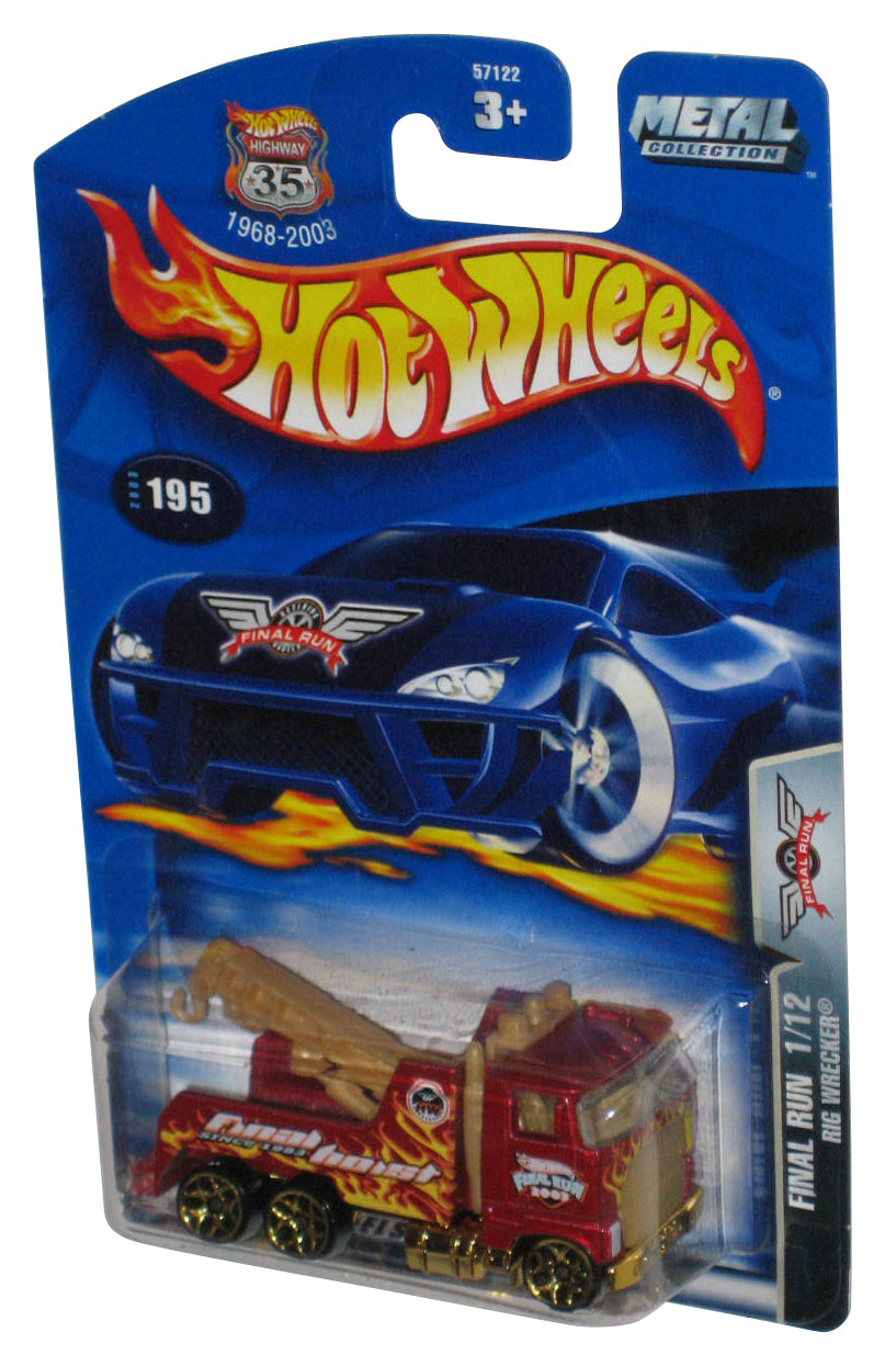 Hot Wheels Final Run 1/12 (2003) Red Rig Wrecker Toy Truck #195