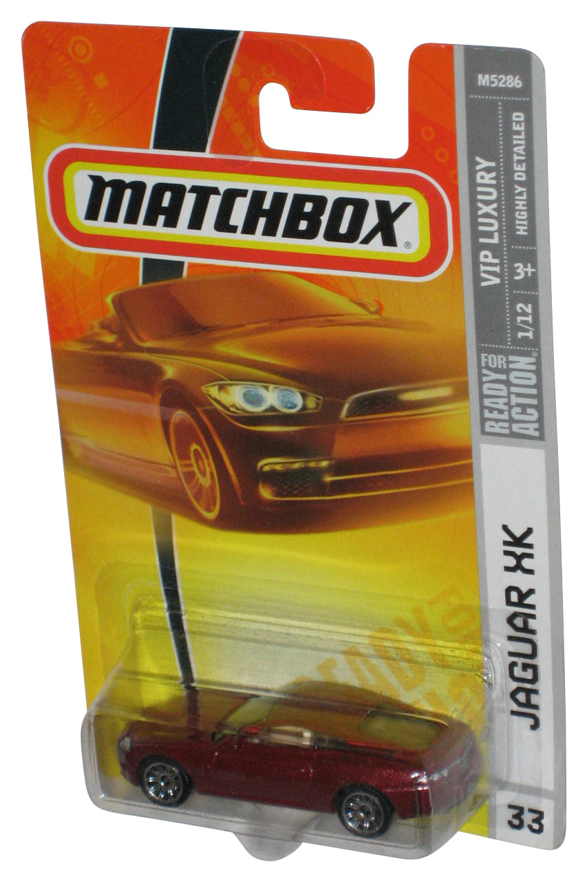 Matchbox VIP Luxury 1/12 (2007) Red Jaguar XK Toy Car #33