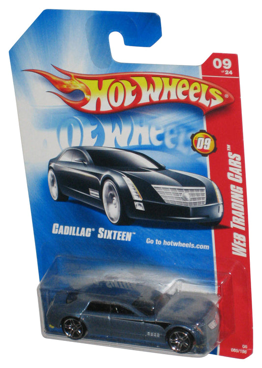 Hot Wheels Web Trading Cars (2007) Blue Cadillac Sixteen Toy Car 085/196