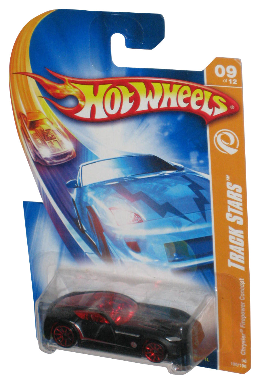 Hot Wheels Track Stars 09/12 (2007) Black Chrysler Firepower Concept Car 109/196