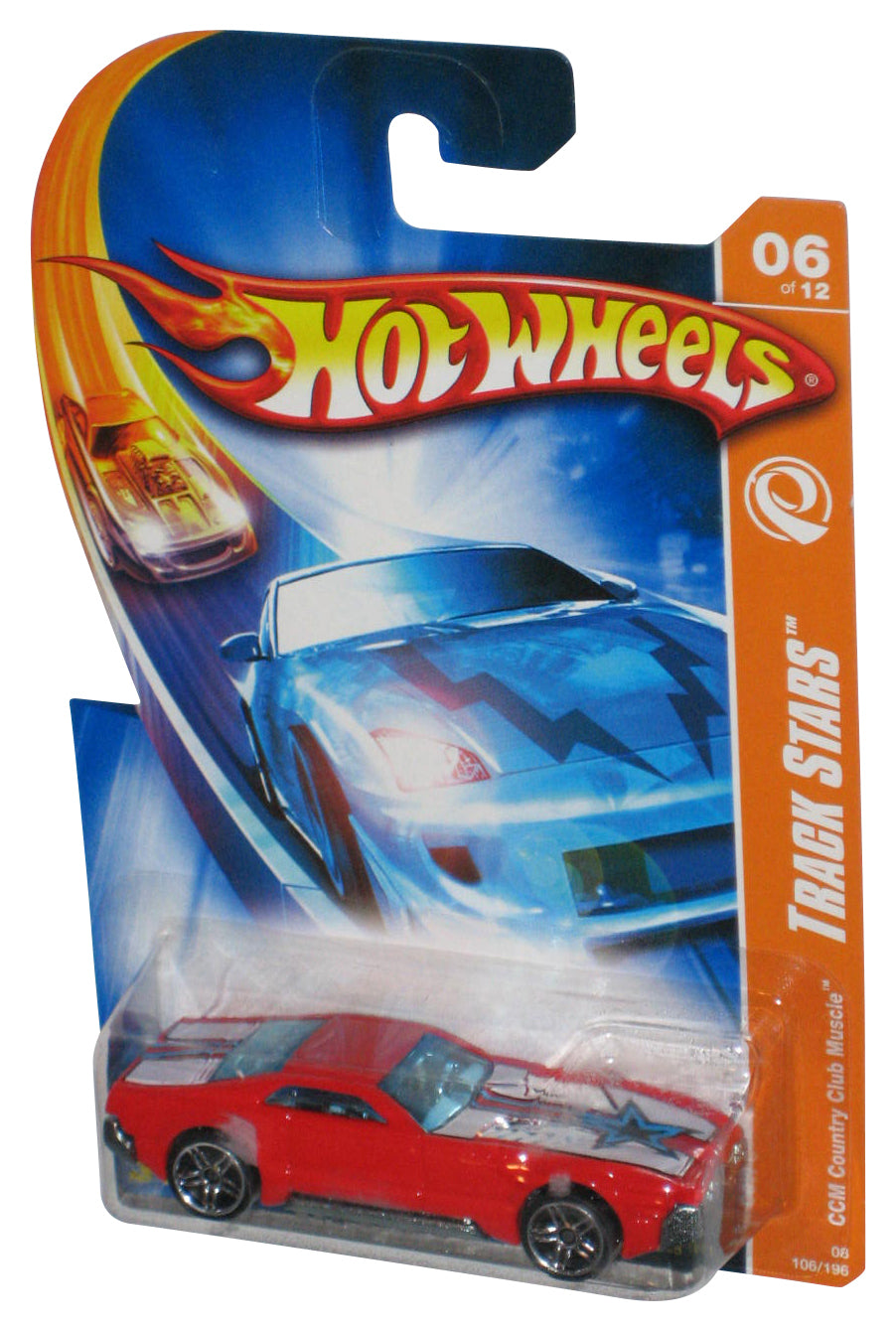 Hot Wheels Track Stars 06/12 (2007) Red CCM Country Club Muscle Car 106/196