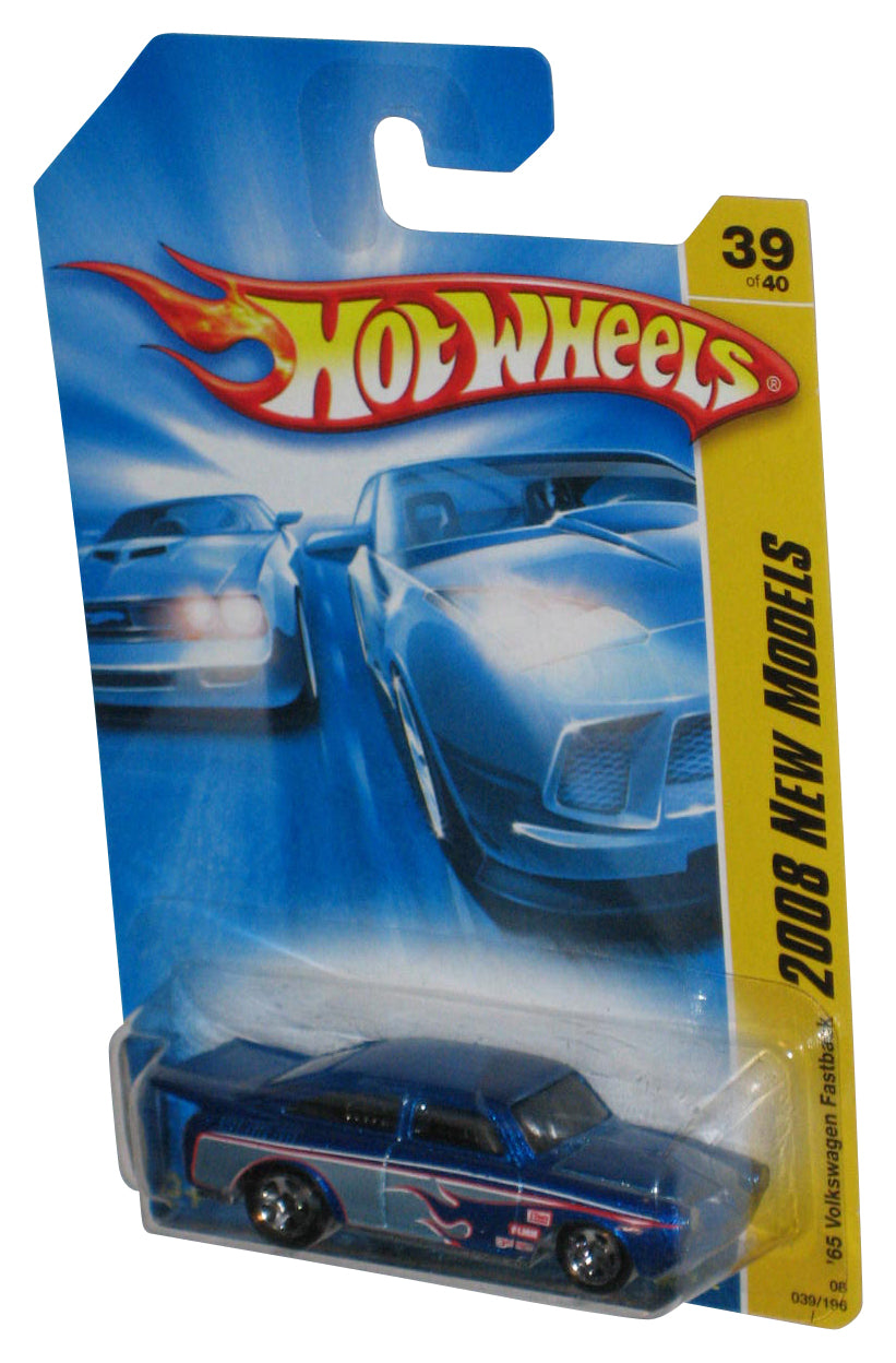 Hot Wheels 2008 New Models 39/40 (2007) Blue '65 Volkswagen Fastback Car 039/196