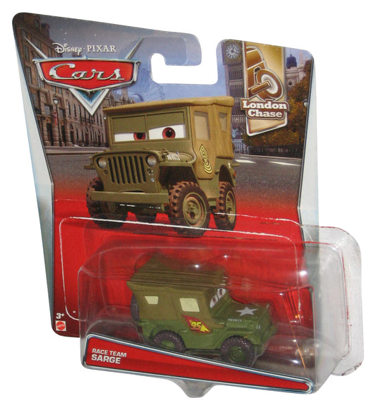 Disney Pixar Cars Movie (2016) London Chase 9/11 Race Team Sarge Car - (Plastic Loose From Card)