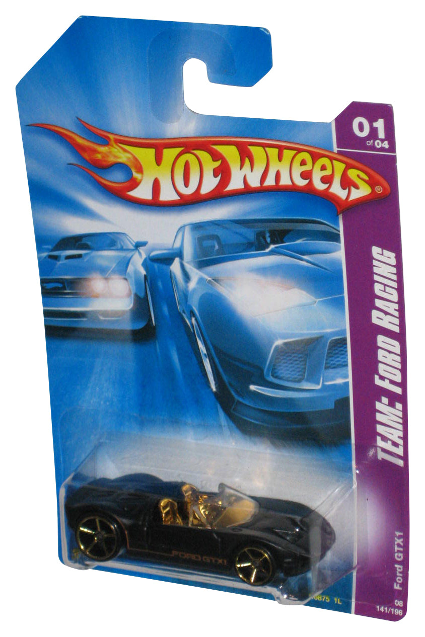 Hot Wheels Ford Racing 01/04 (2007) Black Ford GTX1 Toy Car 141/172