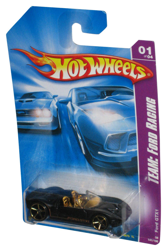 Hot Wheels Ford Racing 01/04 (2007) Black Ford GTX1 Toy Car 141/172