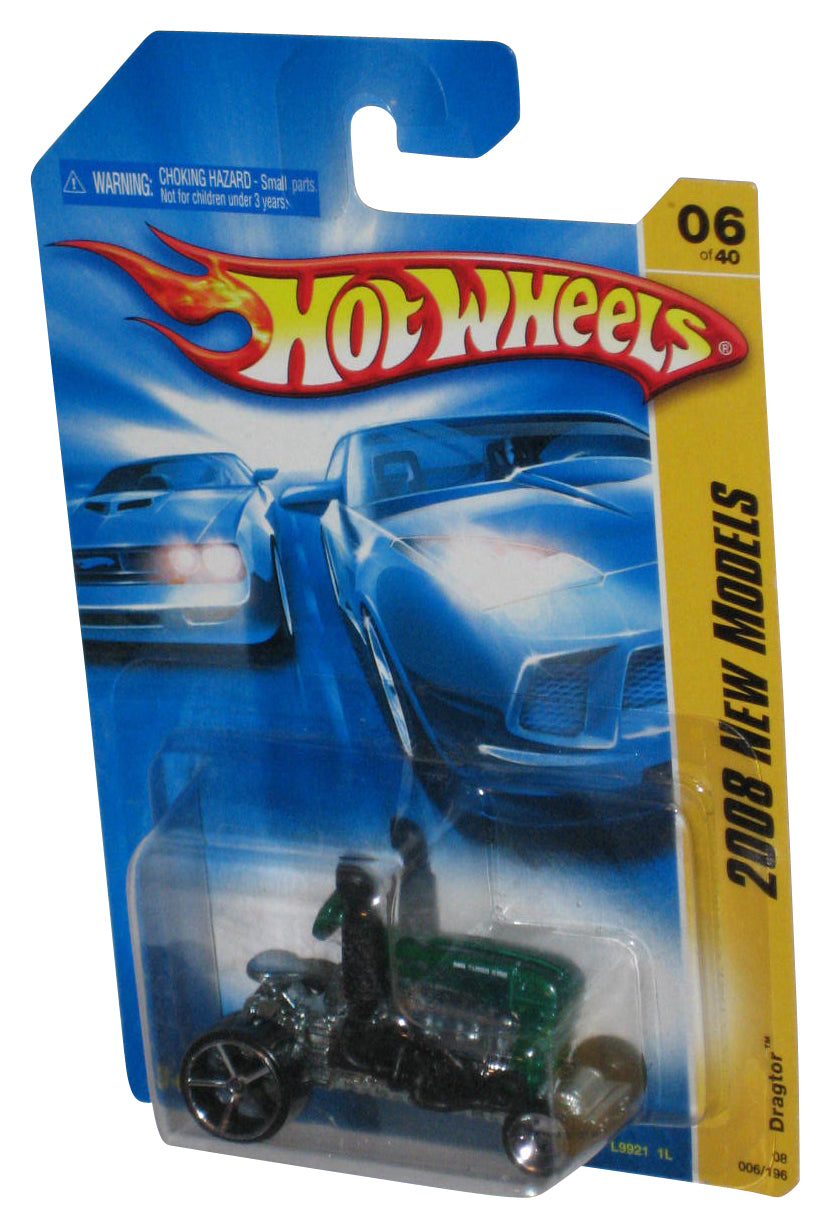 Hot Wheels 2008 New Models 06/40 Green Dragtor Toy 006/196