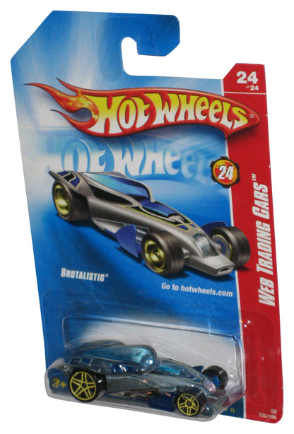 Hot Wheels Web Trading Cars 24/24 (2007) Blue Brutalistic Toy Car 100/196