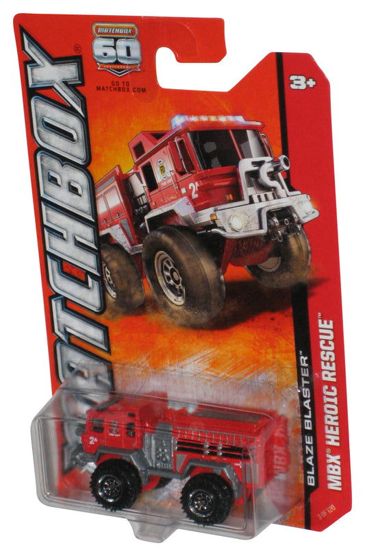 Matchbox MBX Heroic Rescue (2012) Red Blaze Blaster Toy Truck 3/120