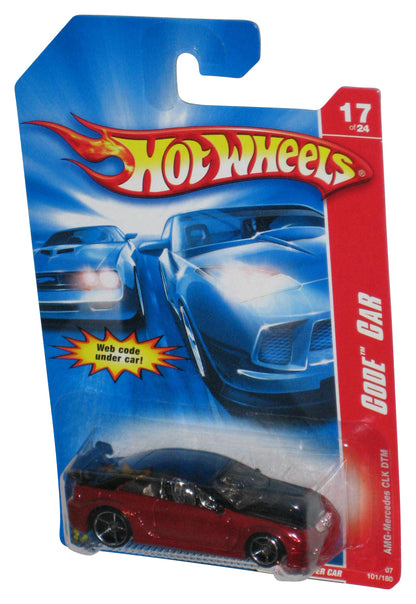 Hot Wheels Code Car 17/24 (2006) Red AMG-Mercedes CLK DTM Car 101/180