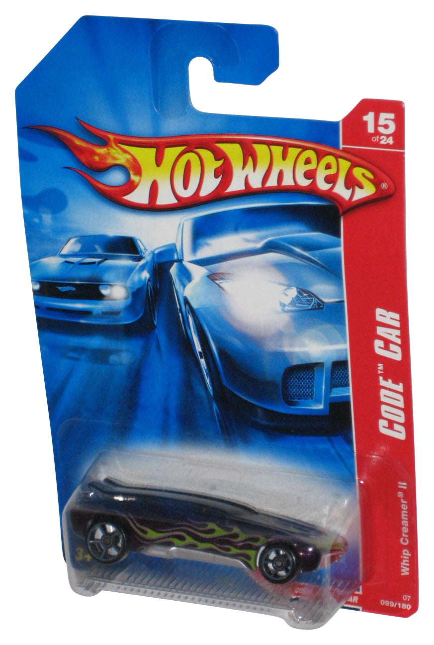 Hot Wheels Code Car 15/24 (2006) Purple Whip Creamer II Car 099/180