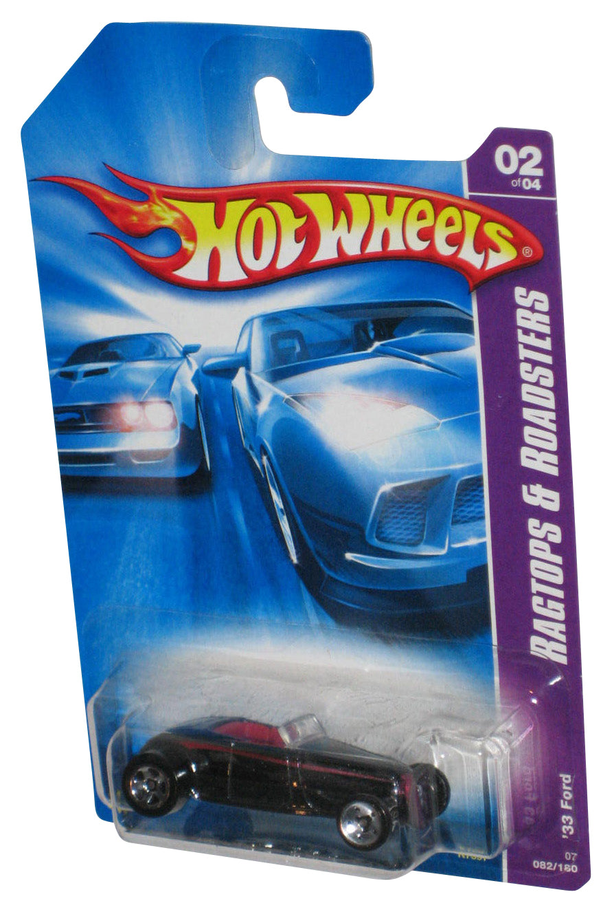 Hot Wheels Ragtops & Roadsters 02/04 (2006) Black '33 Ford Car 082/180