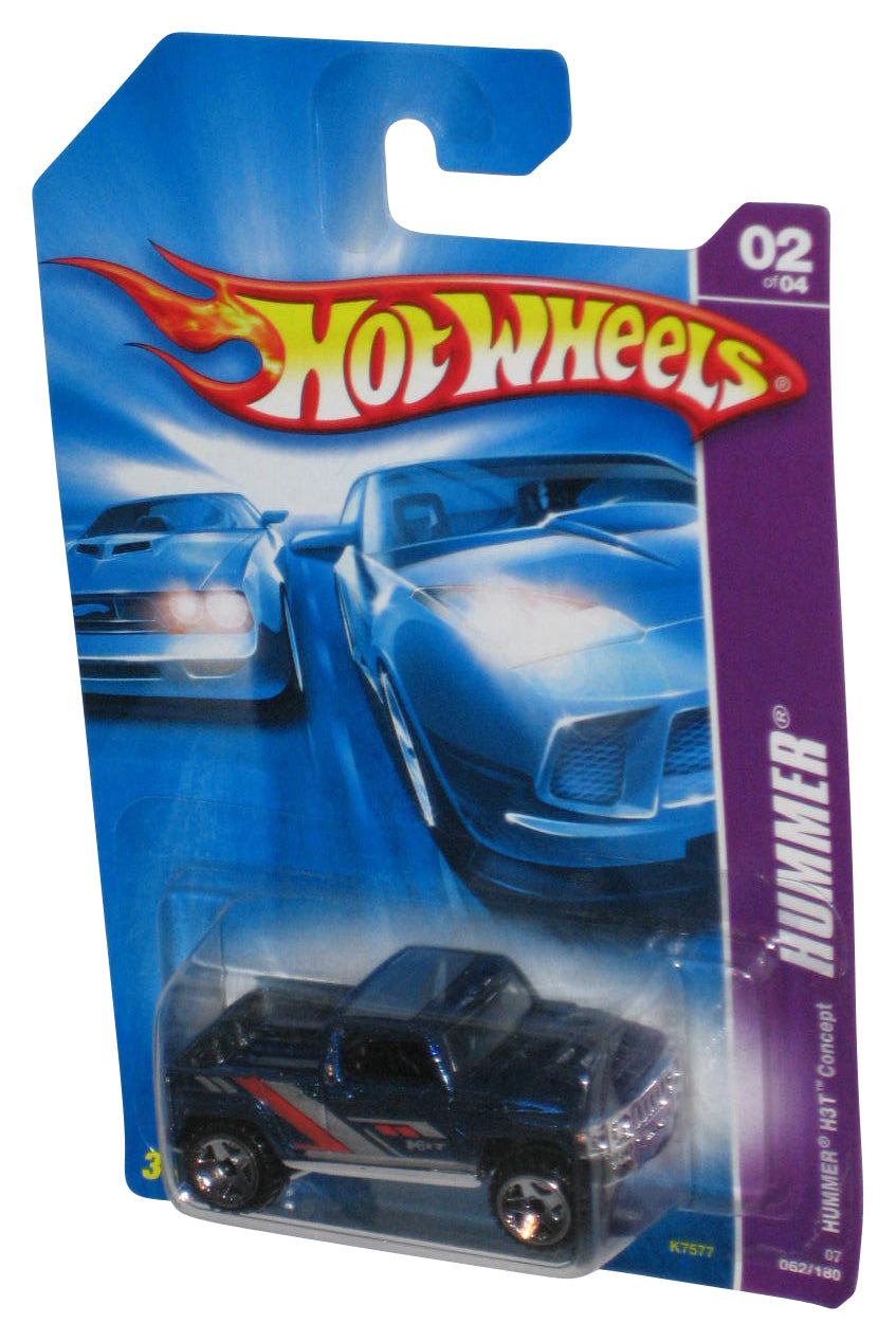 Hot Wheels Hummer H3T Concept 02/04 (2006) Mattel Blue Toy Truck 062/180