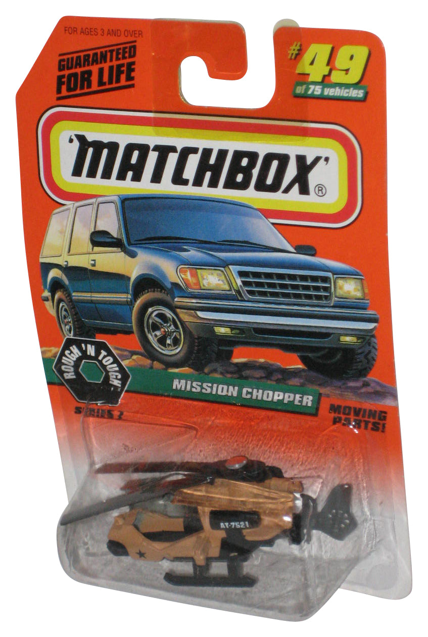 Matchbox Moving Parts (1997) Mission Chopper Toy Vehicle #49/75
