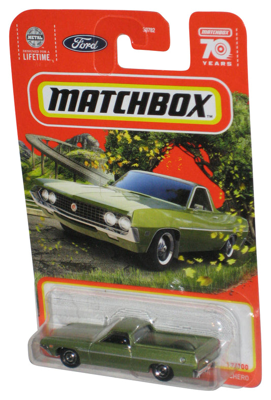 Matchbox Ford 1970 Ranchero (2022) Mattel Green Toy Car 17/100