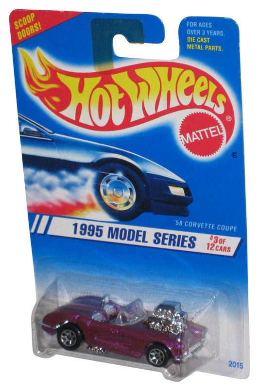 Hot Wheels 1995 Model Series Purple '58 Corvette Coupe Car 3/12