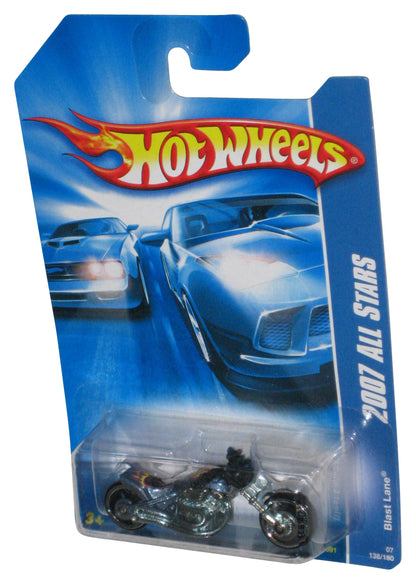 Hot Wheels 2007 All Stars Blue Blast Lane Die-Cast Motorcycle Toy 138/180