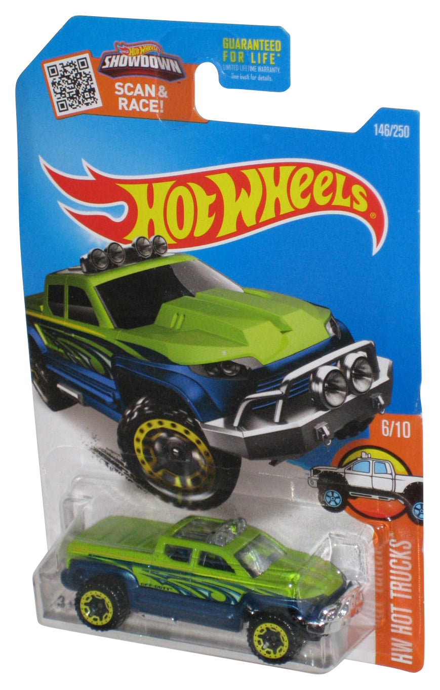 Hot Wheels HW Trucks 6/10 (2015) Green & Blue Off-Duty Car 146/250
