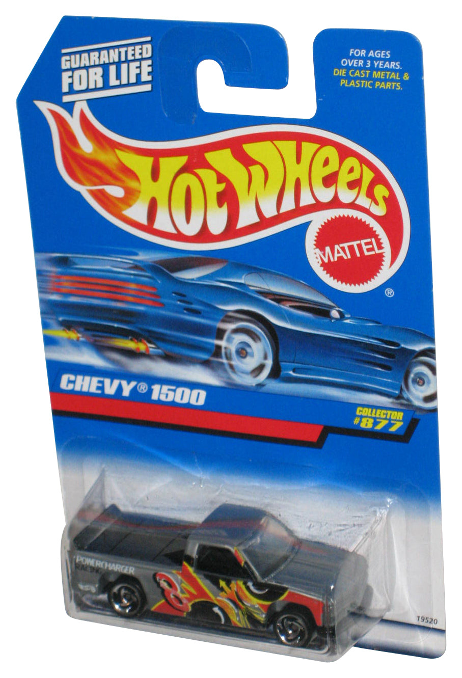 Hot Wheels Chevy 1500 Collectors (1997) Mattel Silver Toy Truck #877