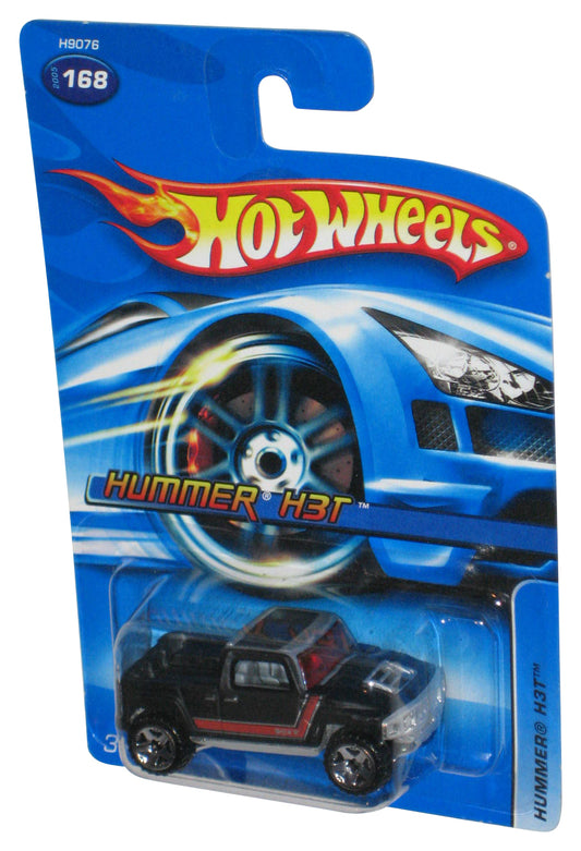 Hot Wheels Hummer H3T (2005) Black Die-Cast Toy Car #168