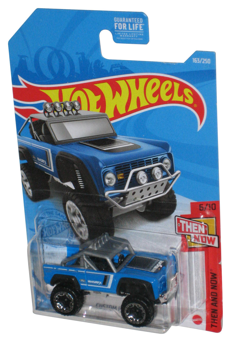 Hot Wheels Then And Now 6/10 (2020) Blue Custom Ford Bronco Toy 163/250