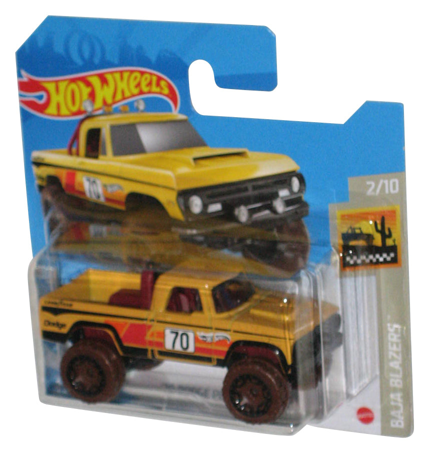 Hot Wheels Baja Blazers (2020) Yellow '70 Dodge Power Wagon Car 2/10 - (Short Card)