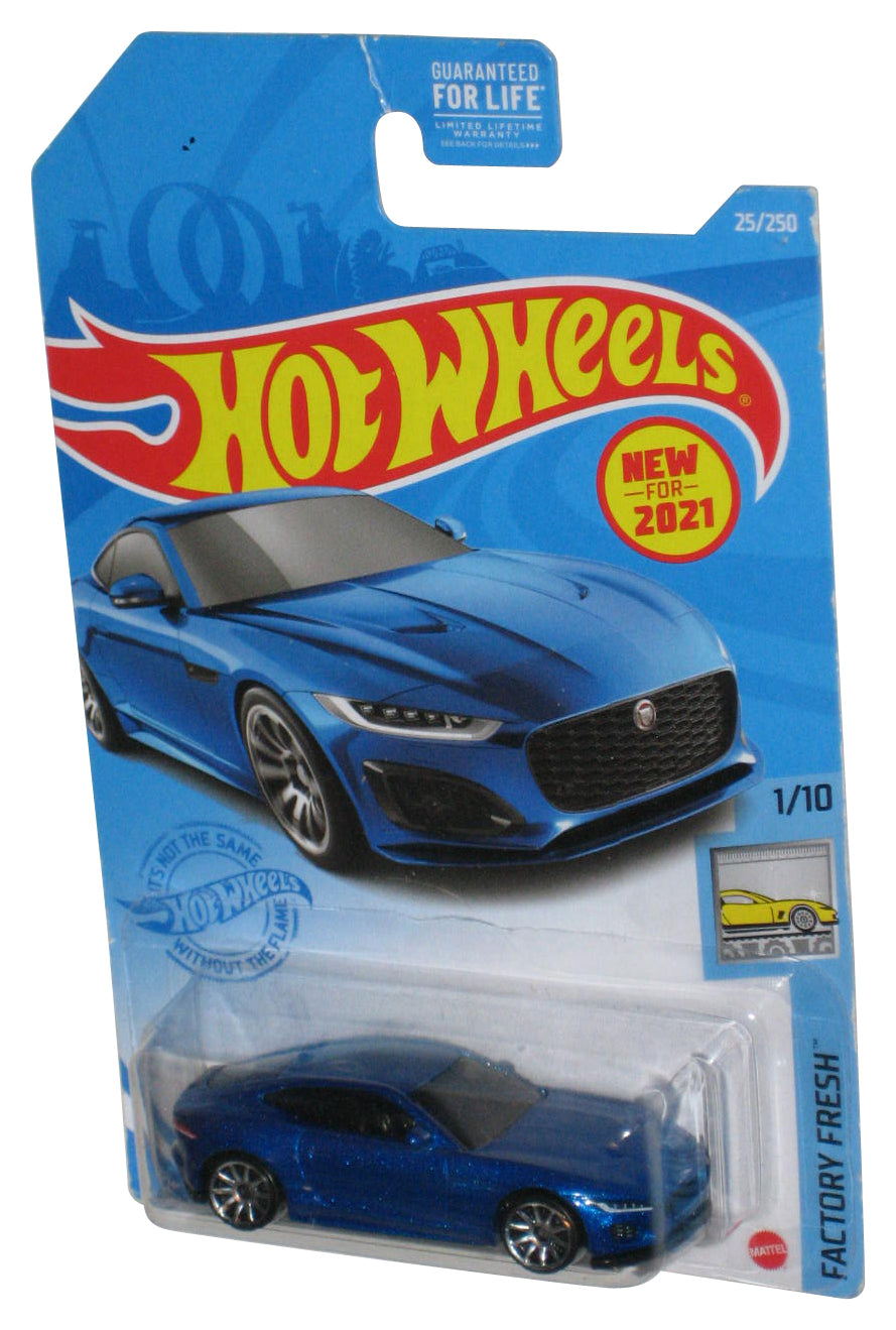 Hot Wheels Factory Fresh 1/10 (2021) Blue 2020 Jaguar F-Type Car 25/250