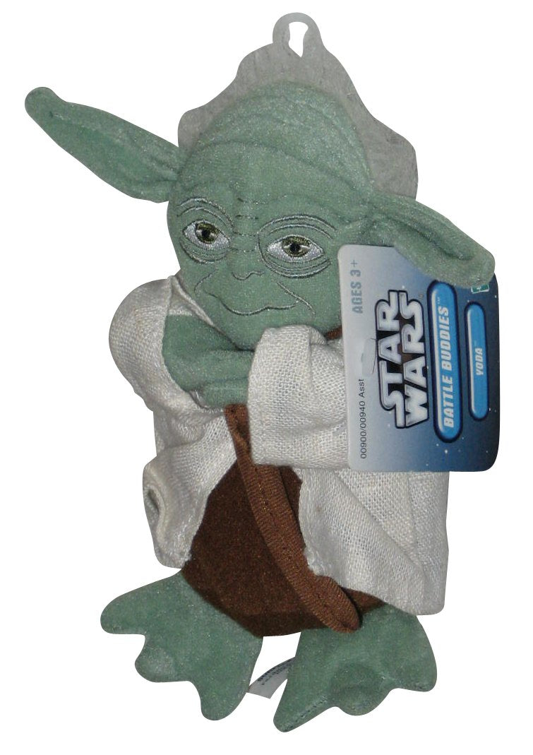 Star Wars Battle Buddies Yoda (2004) Hasbro 7-Inch Toy Plush