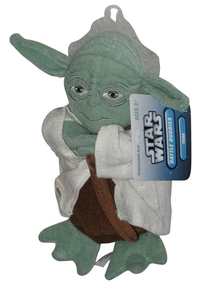 Star Wars Battle Buddies Yoda (2004) Hasbro 7-Inch Toy Plush