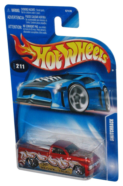 Hot Wheels Switchback (2003) Red Die-Cast Toy Truck #211 w/ Surf Boards